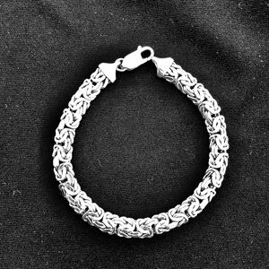 Sterling silver braided bracelet